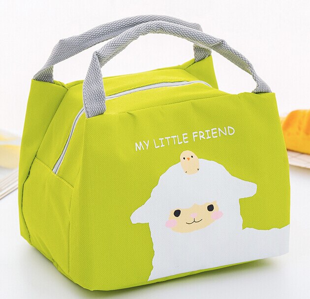 Cartoon Cute Lunch Bag For Women Girl Kids Children Thermal Insulated Lunch Box Tote Food Picnic Bag Milk Bottle Pouch: 6