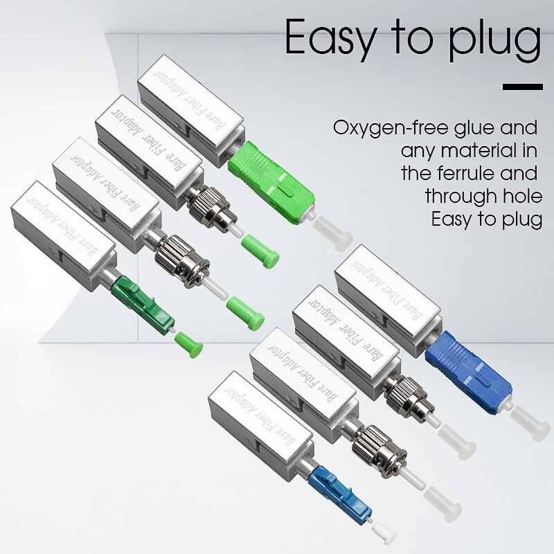 Optic Fiber Connector FC SC ST Square Bare Adapter Flange Temporary succeeded OTDR Test Coupler Special