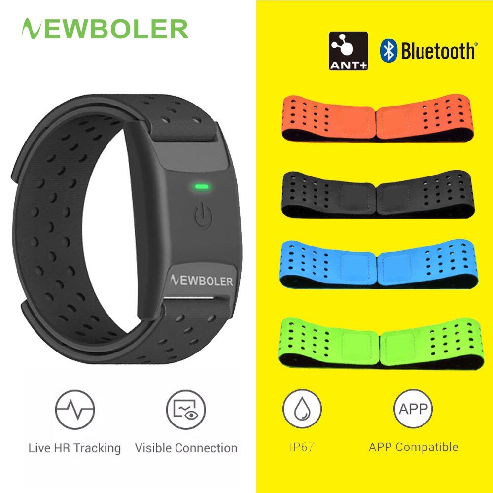 Newboer Hartslagmeter Wrist Band Arm Riem Gps Bluetooth Sensor 5.0 Ant Outdoor Fitness Hartslag Sensor Voor Wahoo zwift