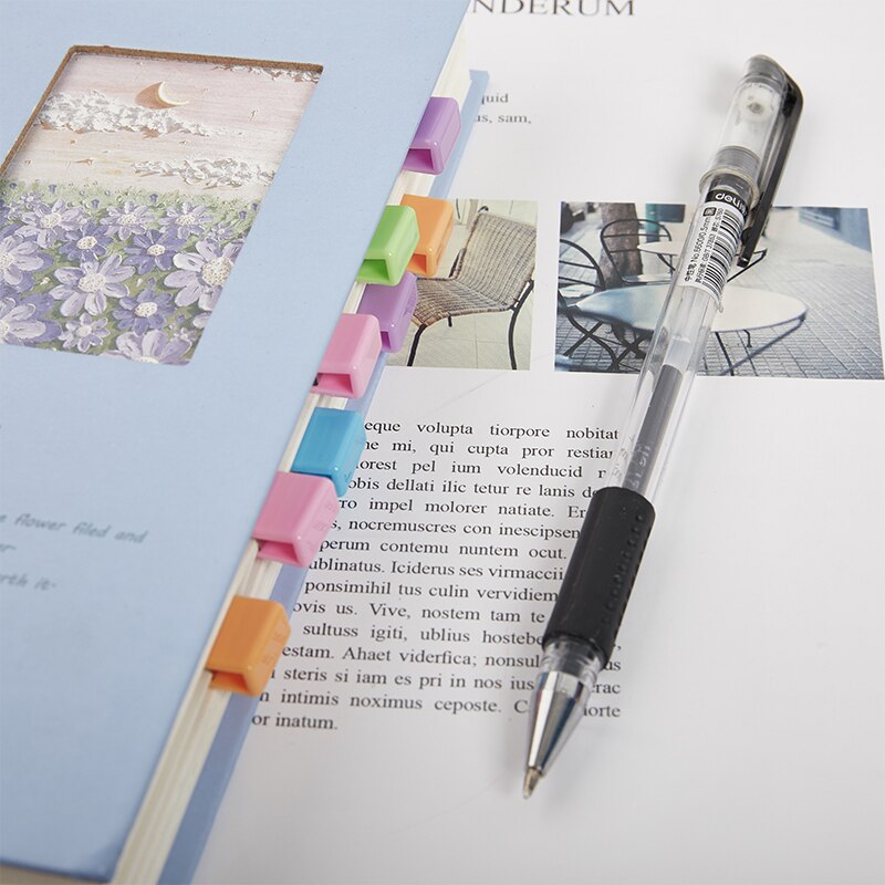 10 pcs/lot Colorful Sliding Clip Paper Clips Candy Color Binder Clips Book Clip