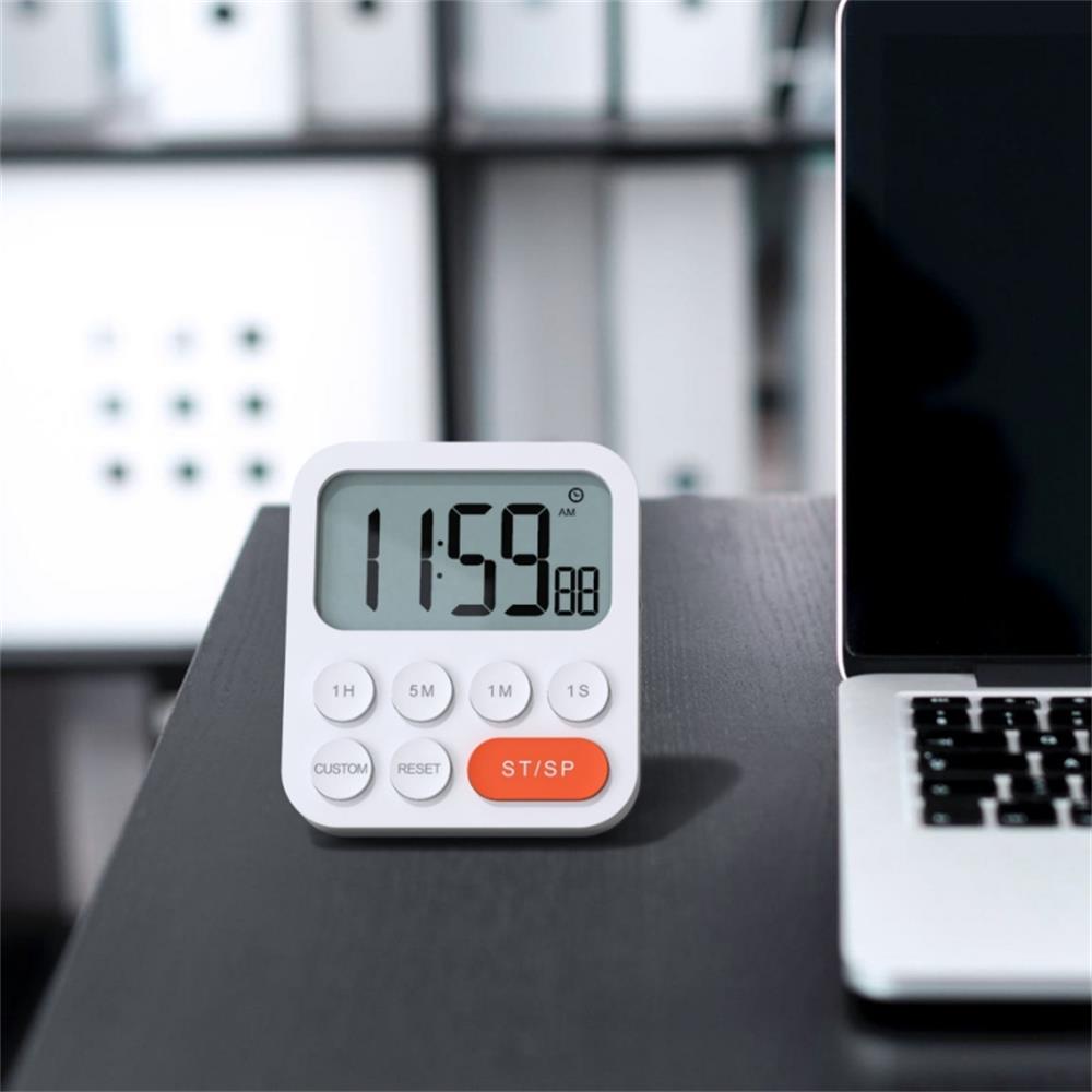 LCD Digital Timer Countdown Stopwatch Home Kitchen Cooking Clock Time Timer for Baking Stopwatch Shower Fitness Classroom Study