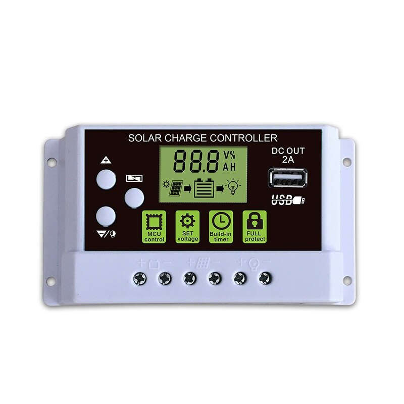White Color Of Solar Controller Manual PWM Solar Charge Controller KYZ-10A 10A/20A/30A