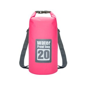 5L/10L/15L/20L draussen Sport PVC Wasserdichte Lagerung Trocken Tasche Für Kanu Kajak Rafting Schwimmen Reise Bausatz Sack Rucksack: Rosa 20L