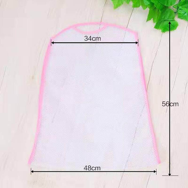 Filet de suspension pour vêtements, 1 pièce, 2 couleurs, support de séchage pour oreillers, sous-vêtements, en Polyester, support de rangement en maille multifonction: Rose