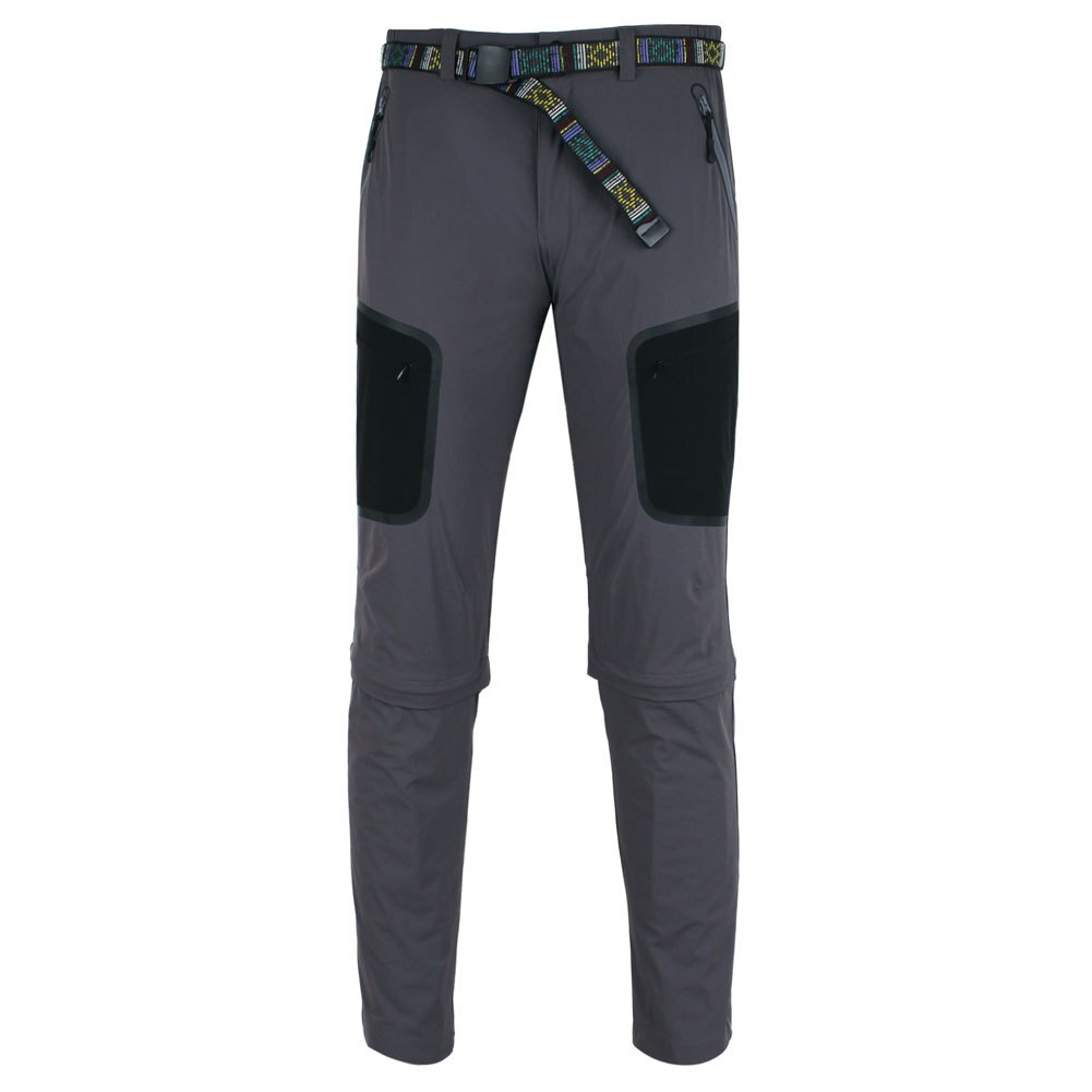 Men's Detachable Cycling Pants Breathable Loose Outdoor Sports downhill MTB Riding Road Mountain Bike Full Length Trousers: Gray / M