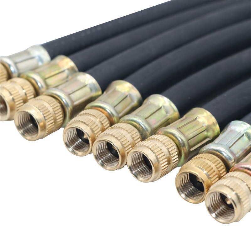 Vário trançado flexível mangueira de pneu válvula de borracha inflável mangueira fio de aço rodas carro pneu válvula hastes extensões tubo adaptador