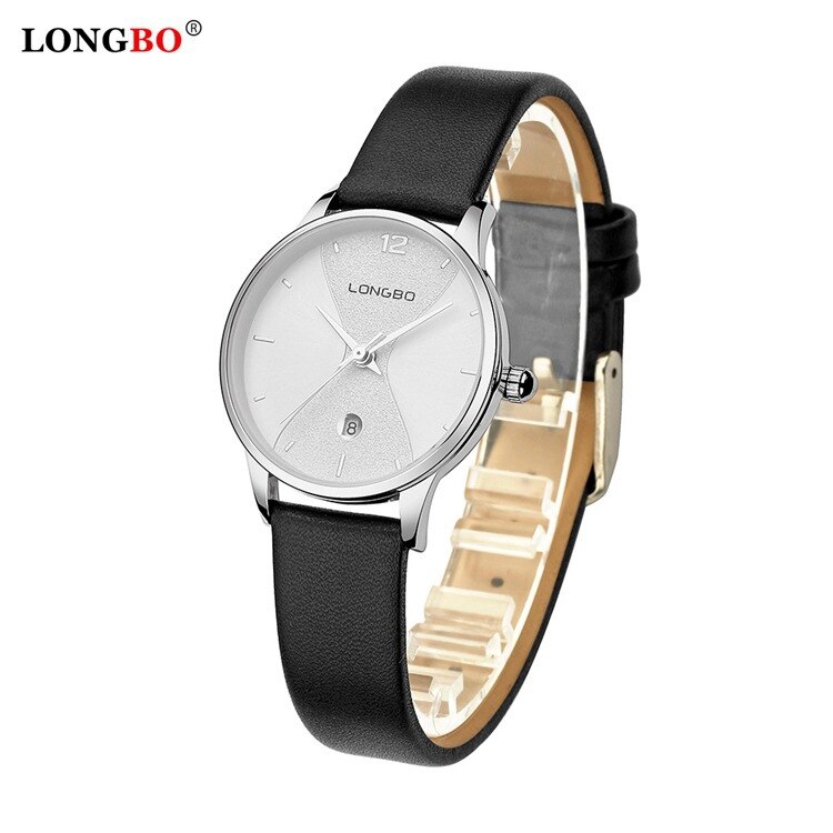 LONGBO7315 Casual Paar Quartz Horloge Japan Quartz Vrouwen Horloge Lederen Band Heren Horloge