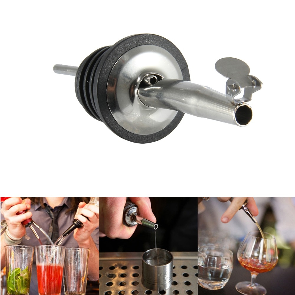 2 stks Liquor Geest Schenker Flow Wijn Olijfolie Schenktuit Rvs Dispenser Fles Stopper Bar Bar Tool