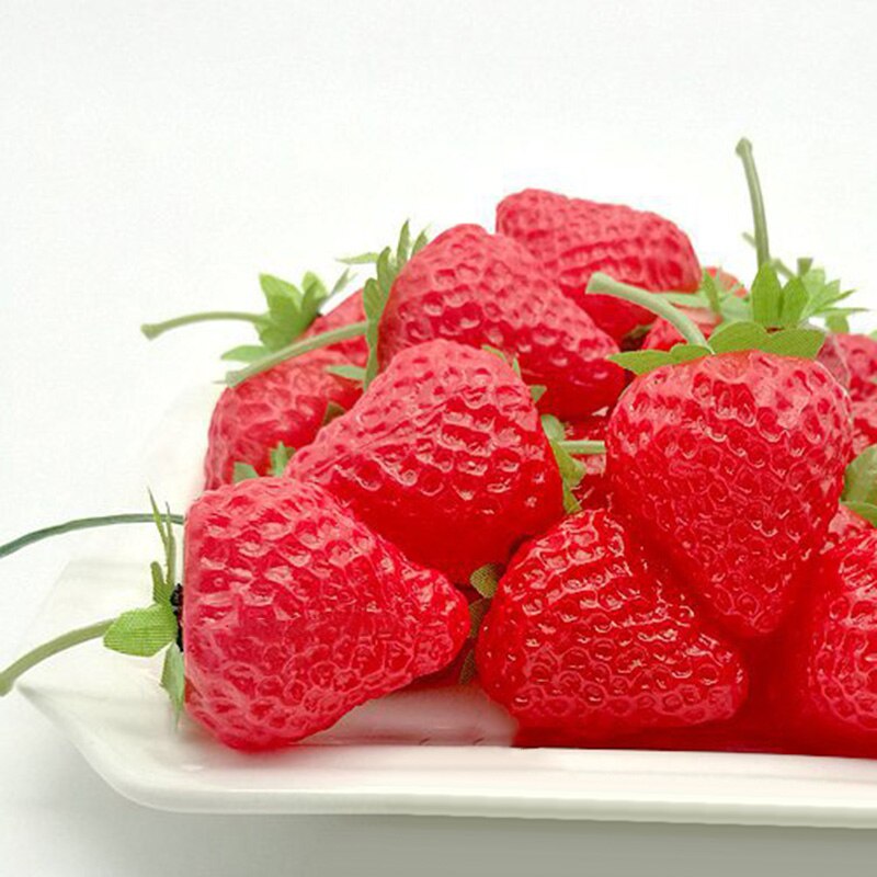 Kunstmatige Nep Aardbei Fruit Home Decor Showcase/Plastic Nep Winkel Display