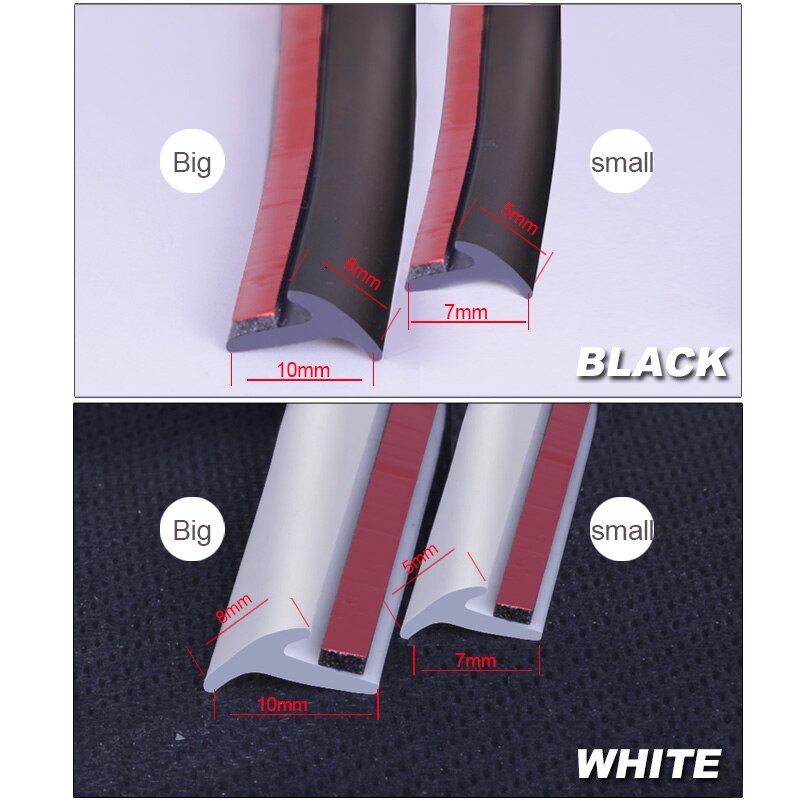 Universale auto di Tenuta in Gomma Striscia Inclinato T-Tipo di auto di Gomma Guarnizione della Porta Guarnizione Bordo Sigillante per auto