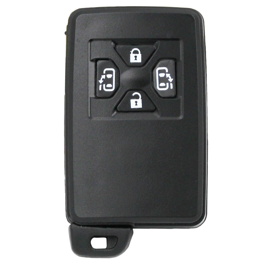 Funda inteligente para llave de coche, carcasa de 2/3/4/5 botones para Toyota Reiz, Avalon, Previa, Alphard, Prius, Color plata/negro: F