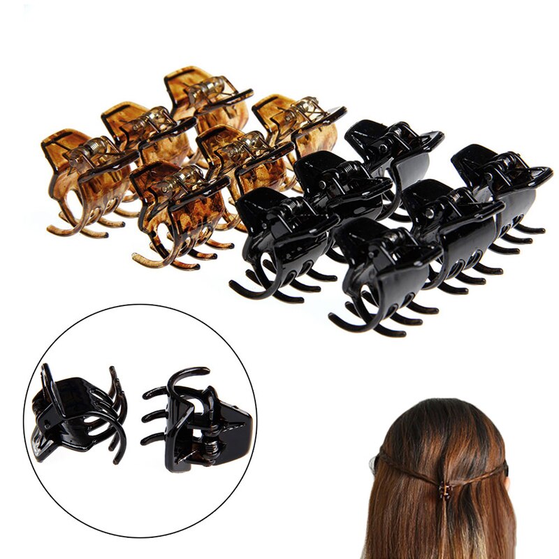 12Pcs Vrouwen Haar Claws Styling Plastic Mini Clip Claw Clamp