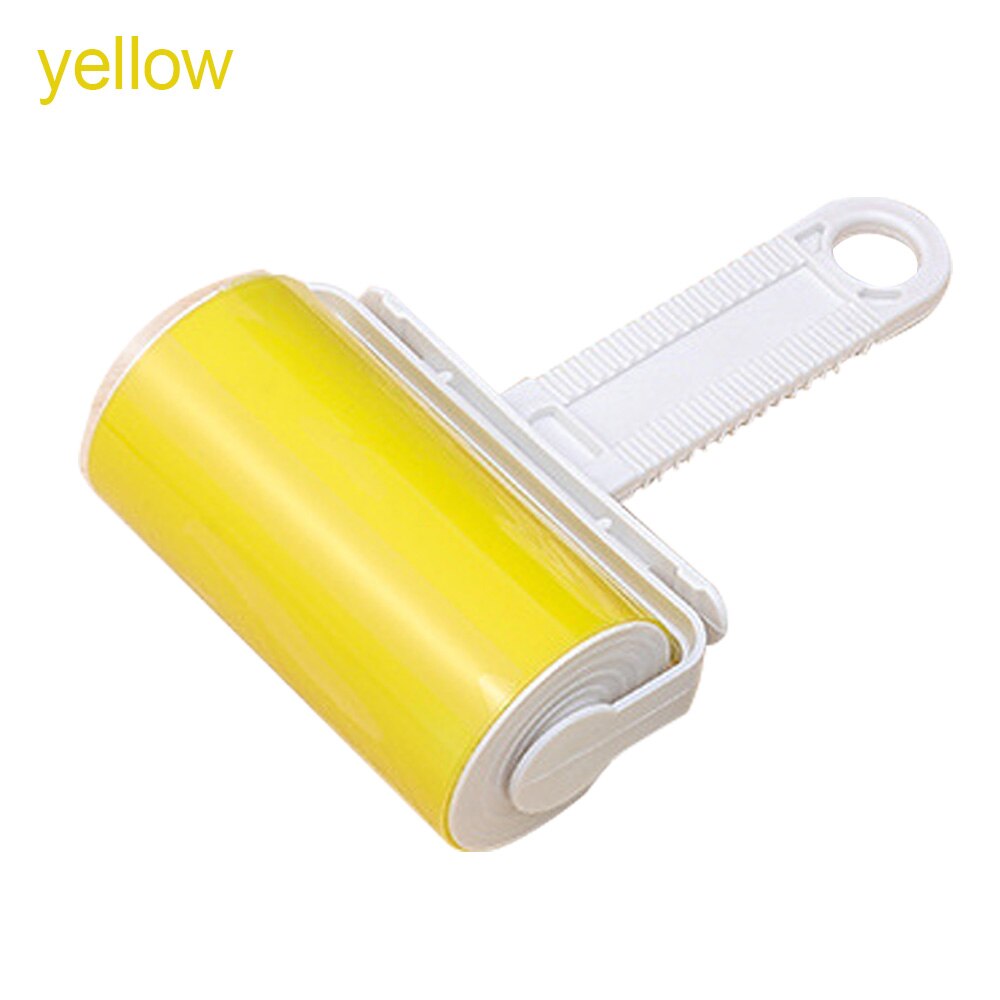 Haar Remover Wasbare Borstel Fluff Cleaner Sticky Picker Roller Tapijt Dust Pet Hair Tapijt Kleding Herbruikbare Thuis Essentieel Instrument: YELLOW