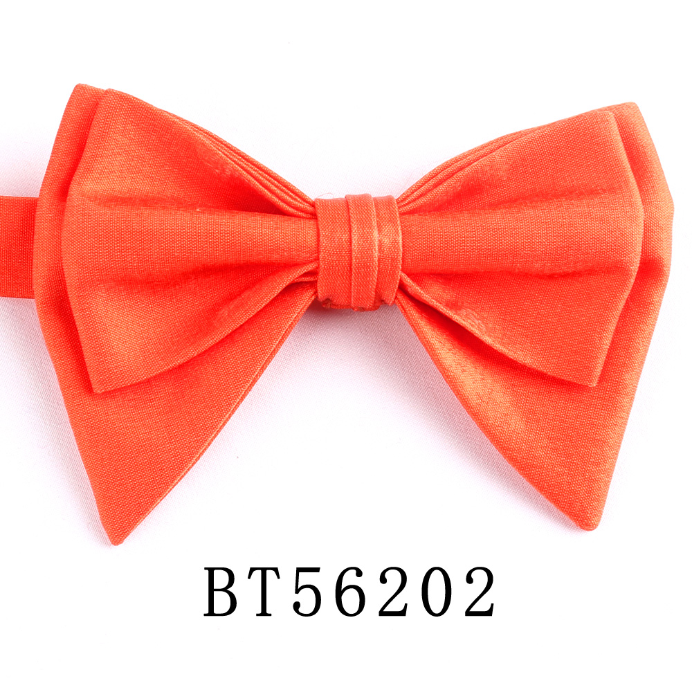 Pajaritas de tela brillante para hombre, pajarita Formal de Color sólido, estilo preatado, talla grande, de boda,: Negro