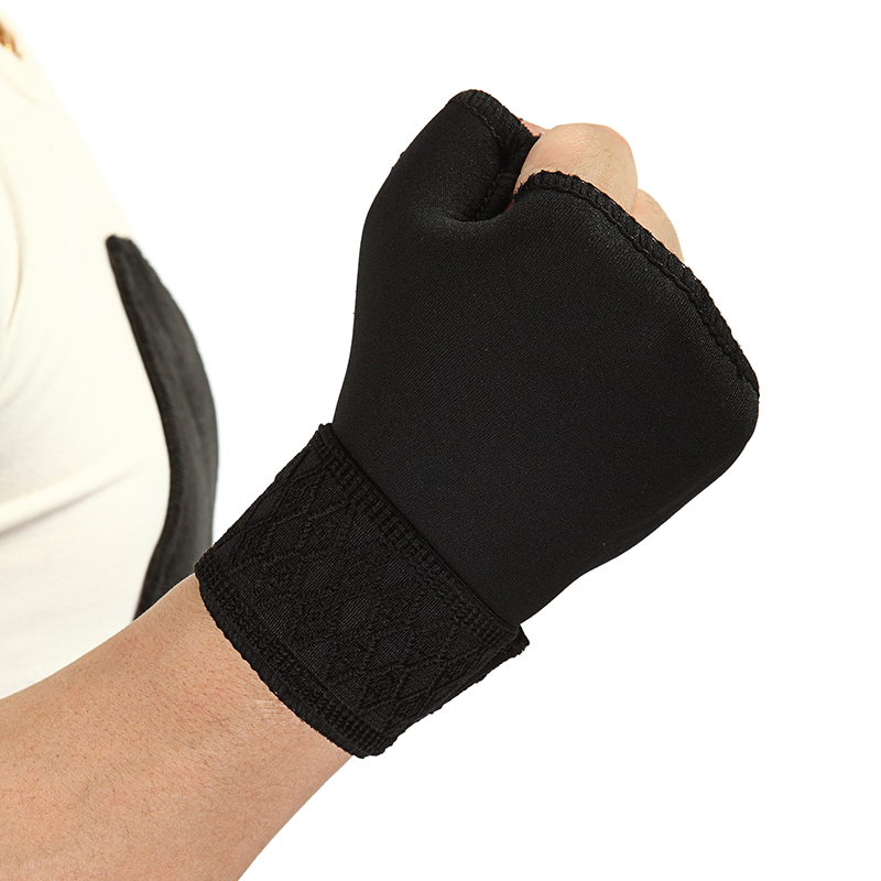 1 pair Elastic Bandage Wrist Support Thumb Hand Brace Finger Splint Tennis Weightlifting Wrist Protection Therapy Wristband