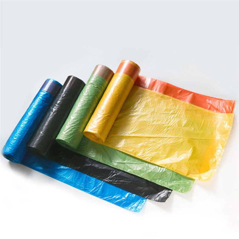 1 Roll Of 15 Multicolor Drawstring Garbage Bags Bathroom Bedroom Office Garbage Bag Sturdy And Durable Multifunctional Bag