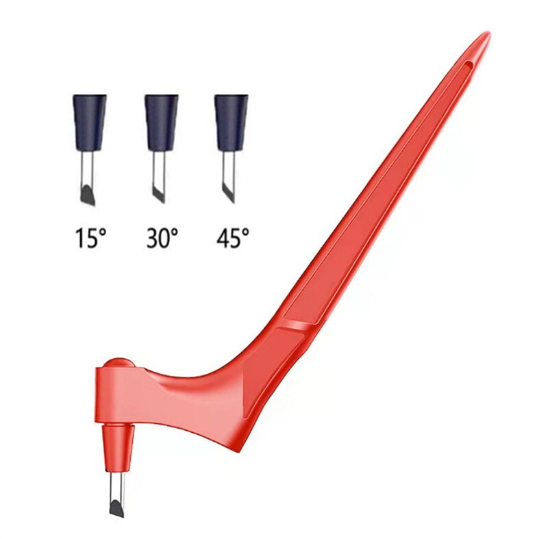 DIY Art Cutting Tool Craft Cutting Kinfe with 360 Steel Rotating Blade Safety Cutter Paper Knife with 3pcs Blades Cutting Pen: red