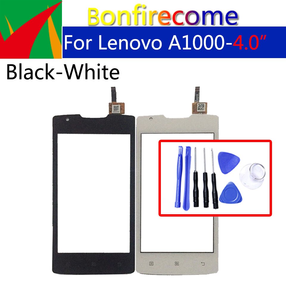 Touch Screen Digitizer For Lenovo A1000 A 1000 LCD Display Front Glass Panel Sensor Replacement 4.0"