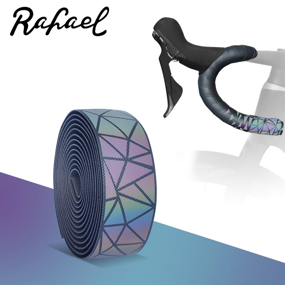 Fietsen Road Mtb Dazzling Reflecterende Driehoek Anti-Vibratie Pu Fiets Stuur Antislip Ademend Persoonlijkheid Fiets Riemen