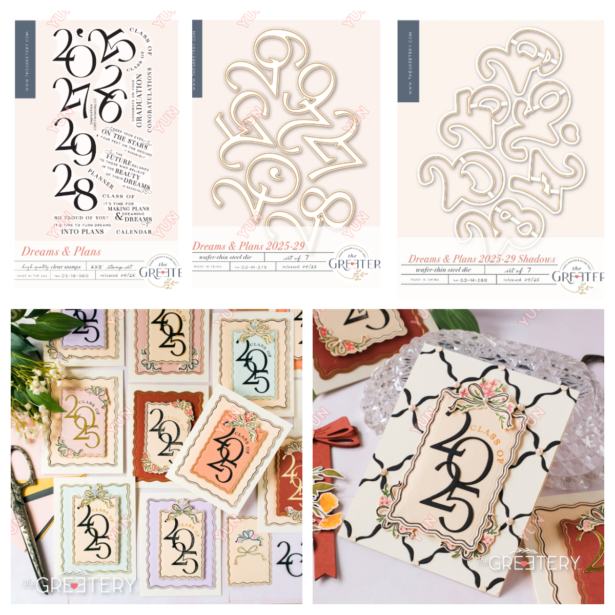 Gratulationsmalsstempler stencil drømme og planer sløjfe bogmærke stjernestemplet buket sødeste rammer gør-det-selv scrapbooking kort lav: Sort