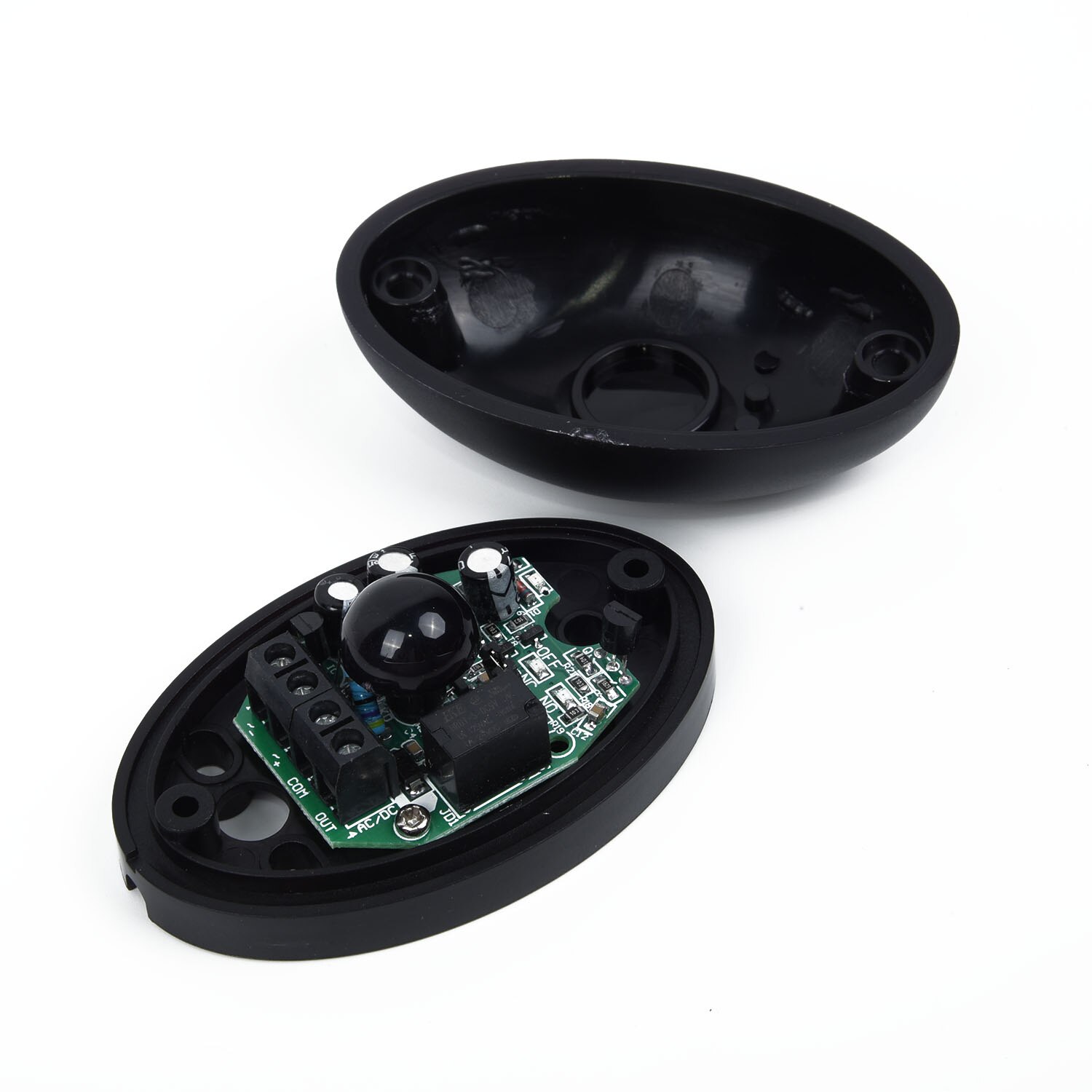 1 Pair IR Radiation Sensor Beam Sensor Transmitter Receiver Kit Safety Photo Cell ABO-20L Black For Sliding Gate Opener Sensor