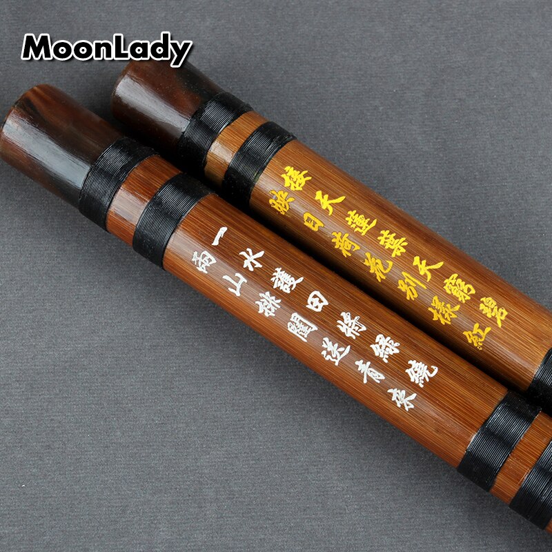 Bamboo Flute with black Line Musical Instruments Traditional Handmade Chinese Woodwind Instrument Easy to Learn Dizi flute