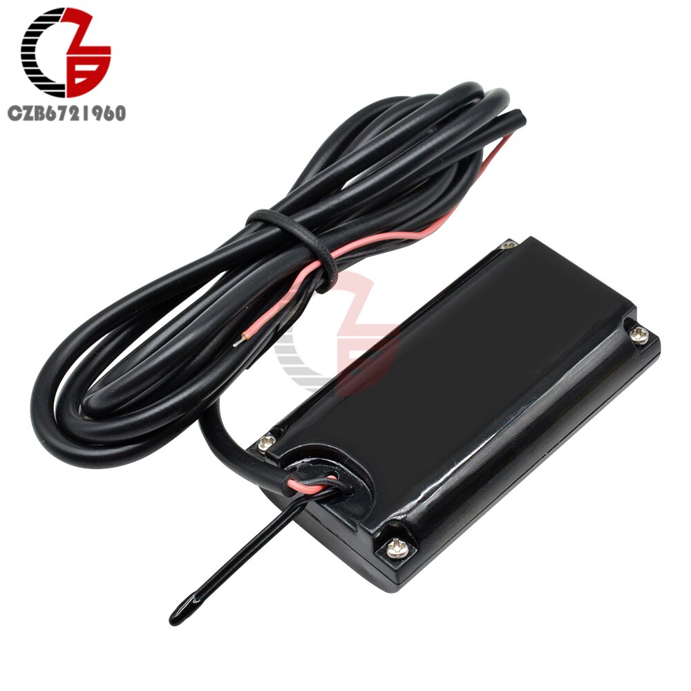 Voltímetro Digital IPX6 para motocicleta y coche, termómetro DC 8-18V 12V, probador de batería, medidor de voltaje impermeable, medidor de Sensor de temperatura