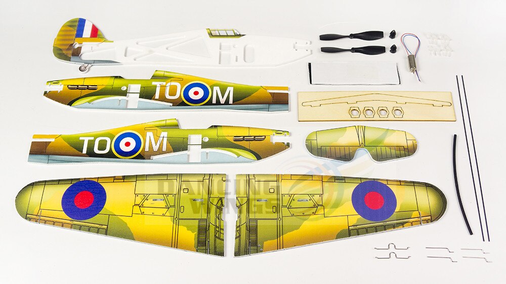 DW HOBBY-tablero mágico de espuma PP, Micro avión interior de 420mm, modelo de aeroplano RC, juguete de pasatiempo