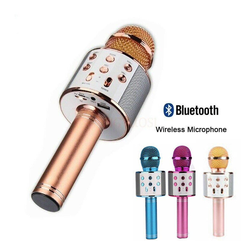 Bluetooth Karaoke Microfoon Draadloze Microfoon Professio Speaker Handheld Microfone Speler Zingen Recorder Mic