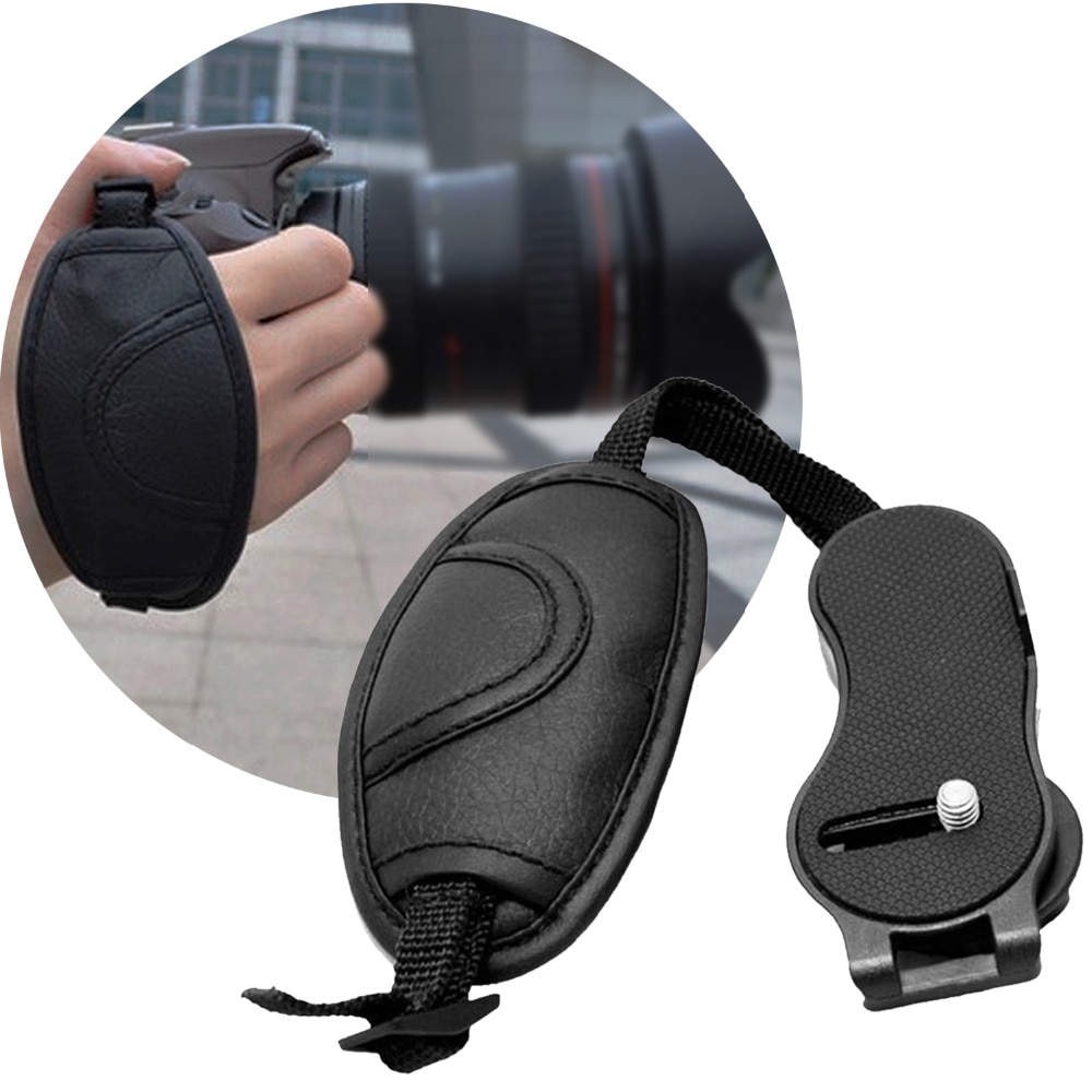 Lanbeika myk neopren håndleddsstropp dslr kameraer skulderhals håndbelte med hurtigutløsende 1/4 '' skrue til kanon nikon sony