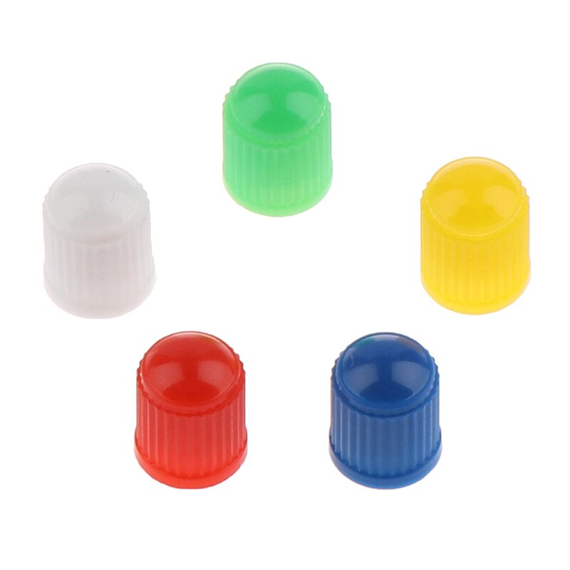 100 stuks fietswiel band ventieldopjes plastic kleurrijke lucht stof waterdichte hoezen voor fietsen auto's kleurrijk