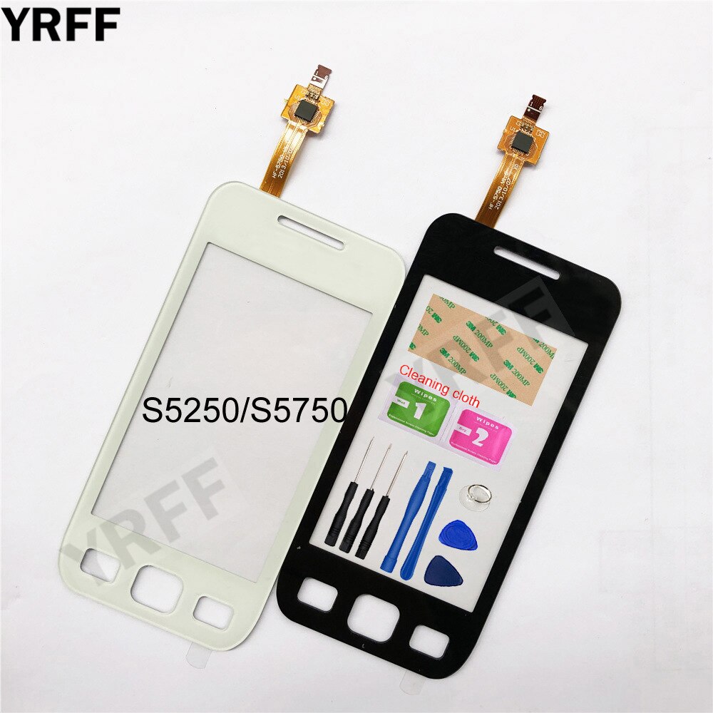 3.2'' For Samsung Galaxy Wave 525 S5250 S5750 S5750E Touch Screen Digitizer Touch Panel Front Glass Lens Sensor