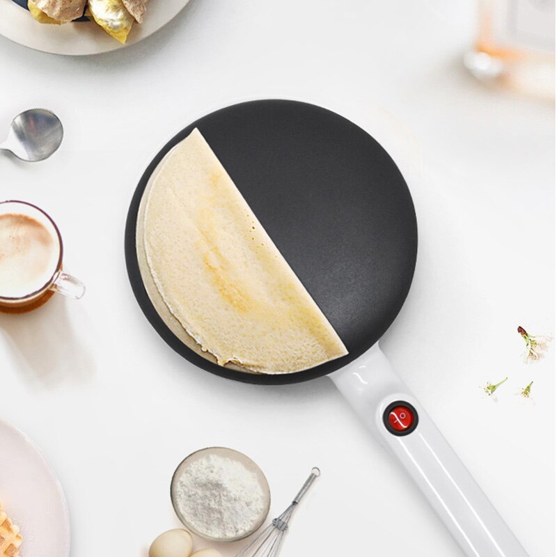 Máquina de tortitas eléctrica para hacer Crepes, plancha antiadherente para hornear, hacer tartas, utensilios de cocina, sartén
