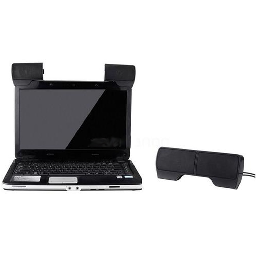 Mini Draagbare Usb Stereo Speaker Soundbar Voor Notebook Laptop Mp3 Telefoon Pc Clip-On Twee Stereo Speaker 3.5Mm audio Jack