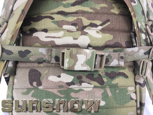 2 stuks 25mm rugzakriemverlenging en aantrekgesp