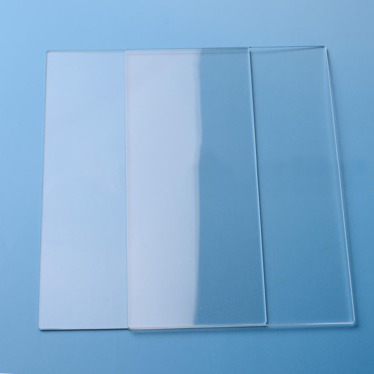 2pcs 155mm * 225mm Acrylic Transparent Glass Plate Cut Plastic Transparent Plate Thickness 3mm / 4mm / 5mm