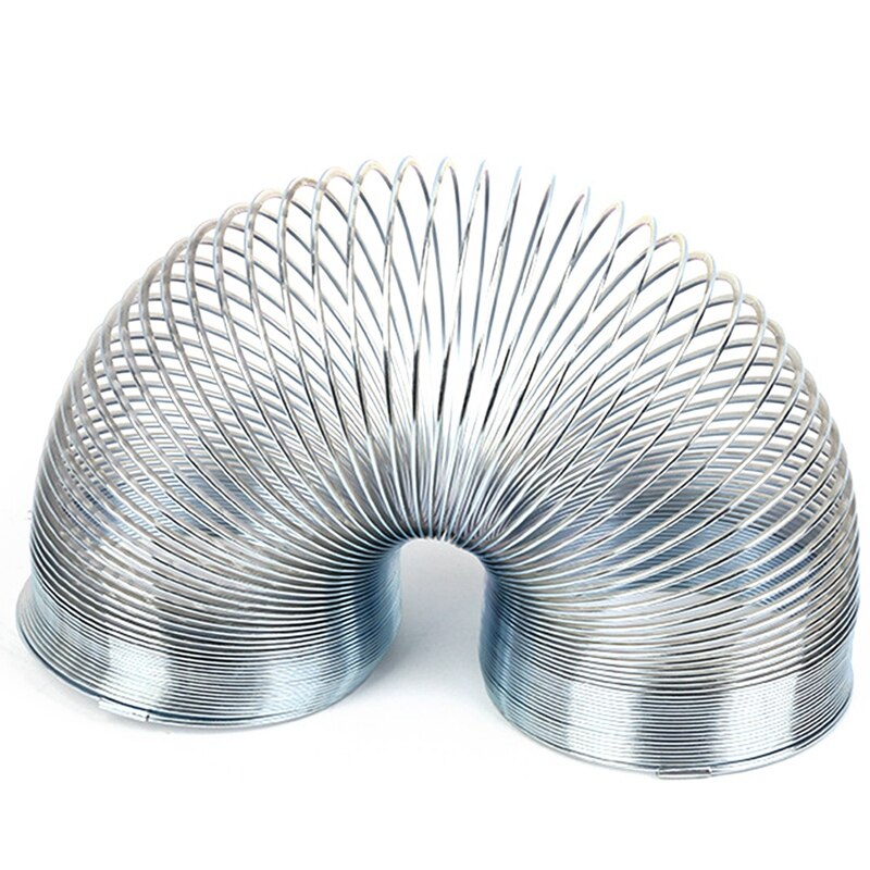 Metal Spring Walking Spring Toy Bulk Metal Coil Spring Toys for Party Stress Relief Small Party Favor: silver