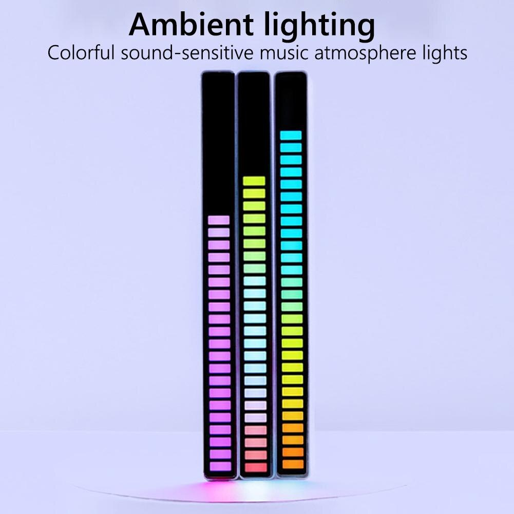 5V Plug-In/Oplaadbare Rgb Activated Music Rhythm Lamp Bar Sound Control Led Ambient Usb Lights Party decoratie Prop