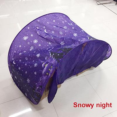 Children Fantasy Dream Tents Dinosaur Island Space Foldable Bed Tents Camping Hiking Christmas with led lights: Black