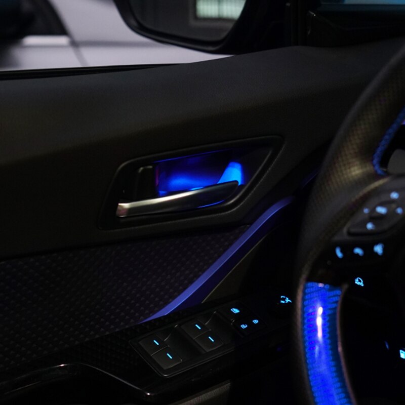Front Rear Door Handle Bowl Light For Toyota CHR Red Blue Atmosphere Door Bowl Lamp Light For Toyota C-HR