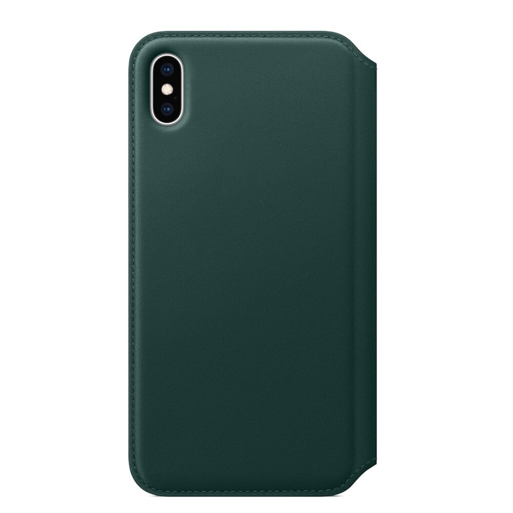 Echtem Leder Folio Fall für IPhone X XS MAX 11 pro max Echt Leder Folio Telefon Abdeckung für IPhone 11/11 pro Nette Abdeckung: for i11 pro max / Grün