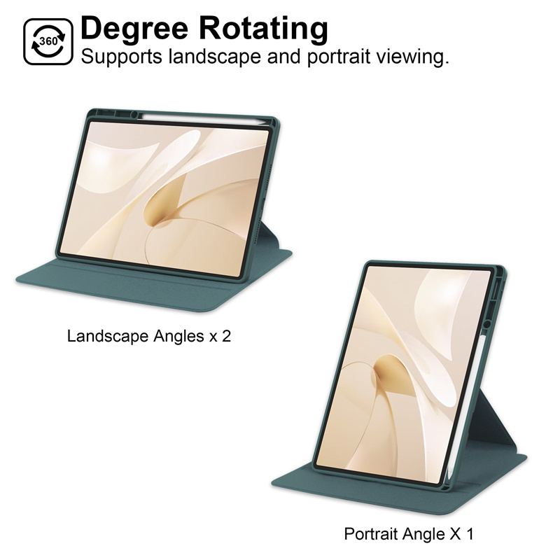 For Huawei MatePad 12x Case with Pen Holder 360 Rotating Acrylic Clear Hard Tablet Coque For MatePad 12 X Air 12 inch Case