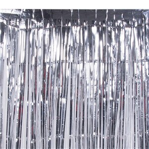 Metallic Fringe Curtain Party Foil Tinsel Room Decor 3' x 8' Door AQ: B