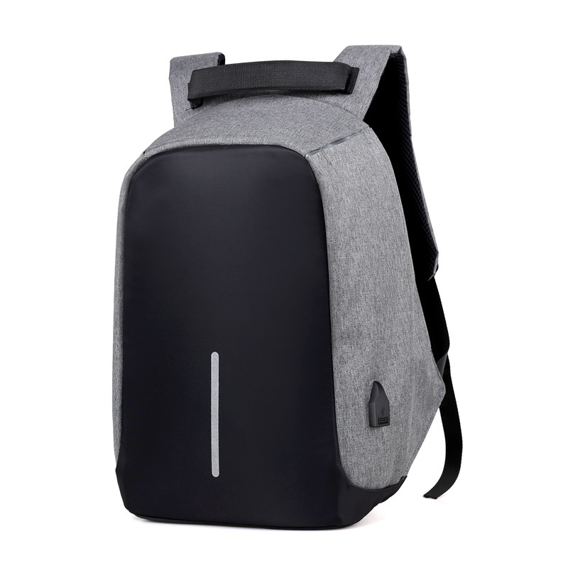 SXME Laptop Rugzak USB Opladen Anti Diefstal Rugzak Mannen Reizen Rugzak Waterdichte Schooltas Mannelijke Mochila: Light Grey