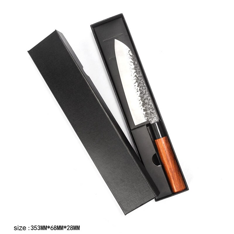 Japanese Chef Knives Set Forged Stainless Steel Meat Cleaver Salmon Fish Filleting Santoku Knife Kitchen Knife: Chef Knife