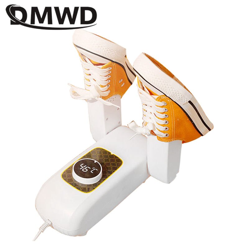 DMWD Ultraviolet rays Shoe Dryer Foot Protector Remove Odor Device Boot Shoes Drier Heater Touch panel Shoe Socks dryer Timer
