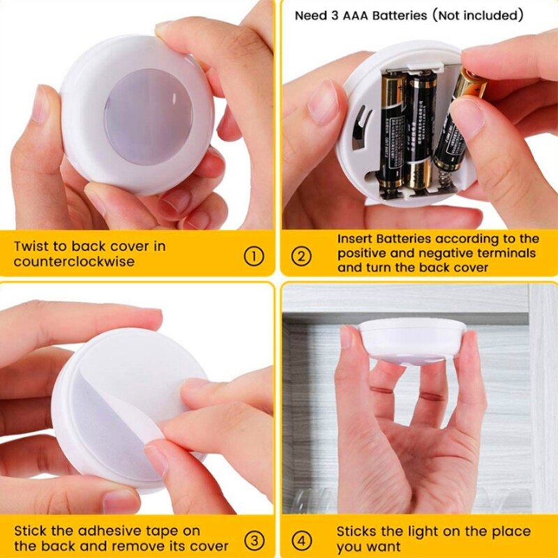 LED Cabinet Light Unlimited Remote Control Garden Light 16 Color Suction Cup Wall Light