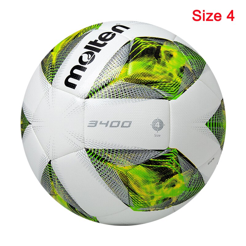 Molten Soccer Ball Original Official Size 4 Size 5 Team Sports Training Match Football League Balls futbol bola: F4A3400-G Size 4