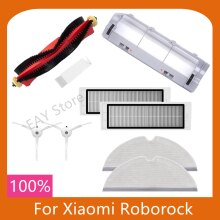 Kit d'accessoires pour aspirateur robot Xiaomi roborock S50 s51 S6 S5 Max, brosse principale amovible, brosse latérale, filtre de vadrouille
