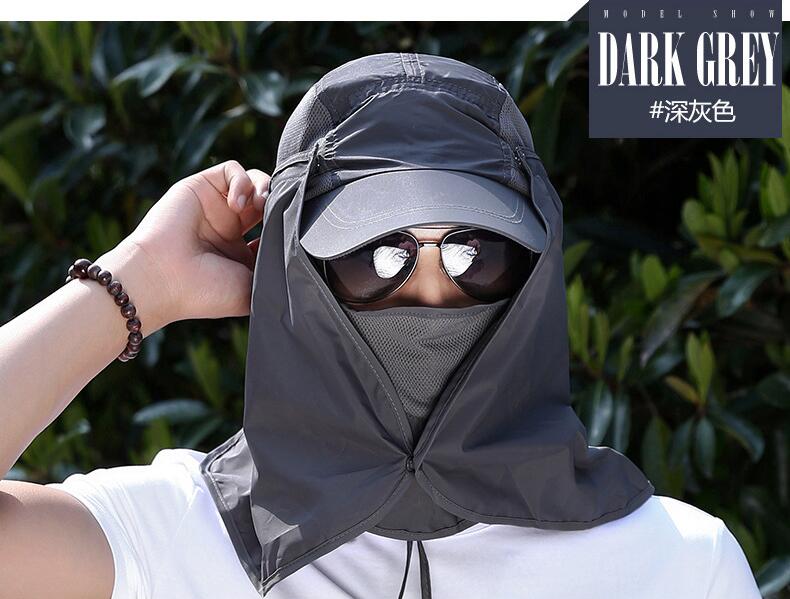 Surblue Sobrero De Protección Solar UV Con Cubierta Facial Y Solapa